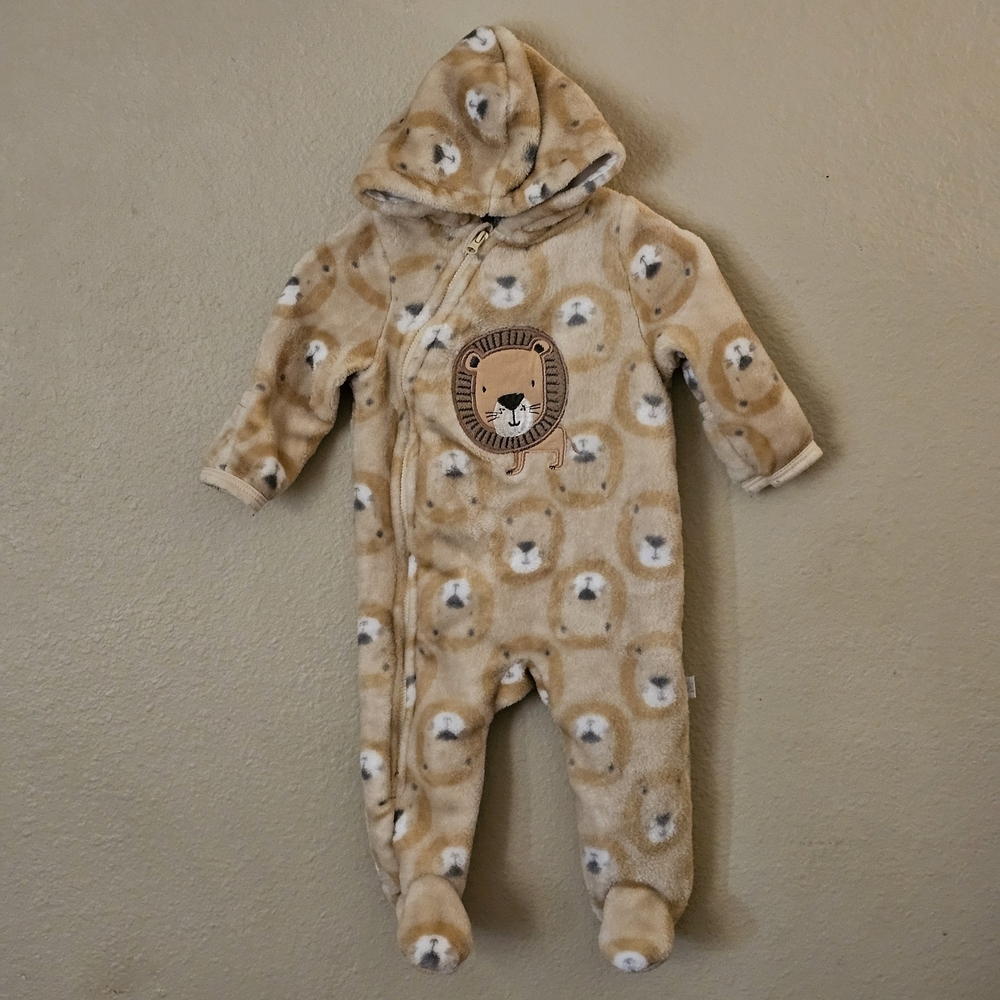 Cozy Tan Bear Kids Footie